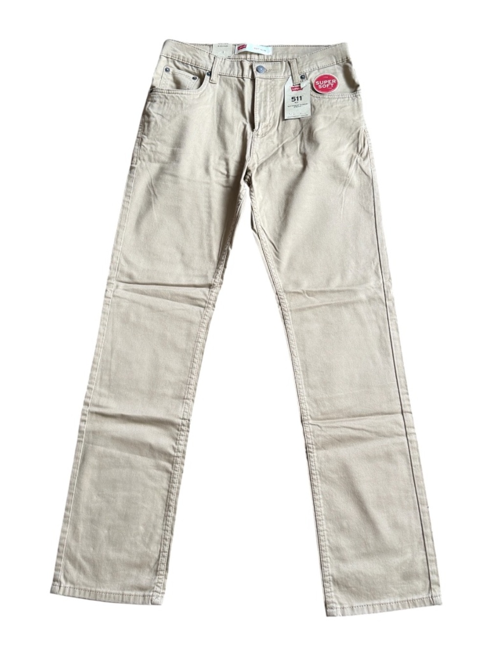 NWT Levi's 511 Slim Biege Tan Super Soft Pants